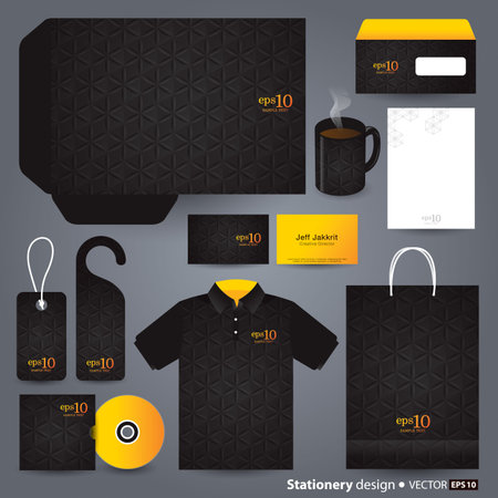 Stationery template design のイラスト素材