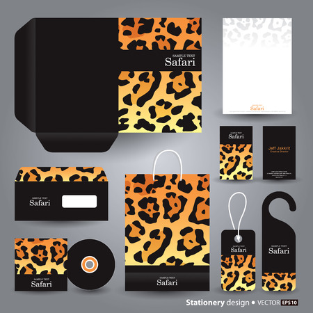 Stationery template design のイラスト素材