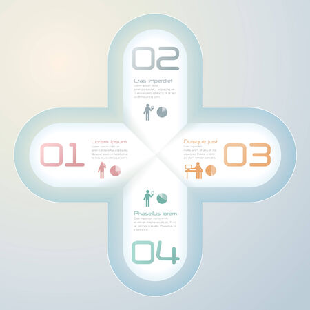 Abstract 3D digital illustration Infographics.のイラスト素材