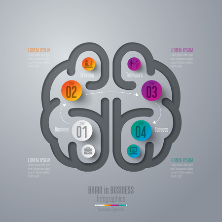 Abstract 3D digital illustration Infographics.のイラスト素材