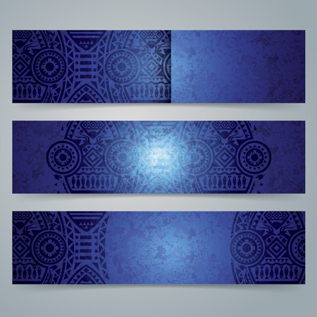 Collection banner design, African art background.のイラスト素材