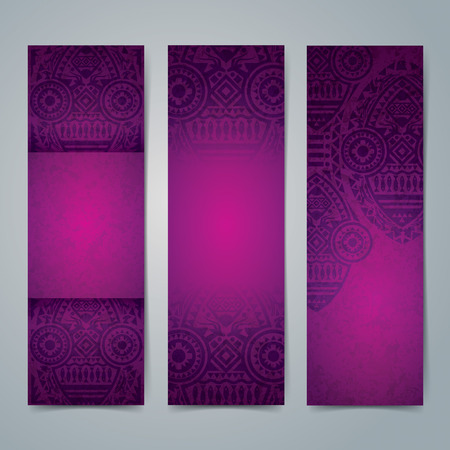 Collection banner design, African art backgroundのイラスト素材