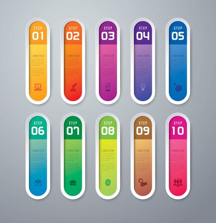 Infographics vector design template.のイラスト素材