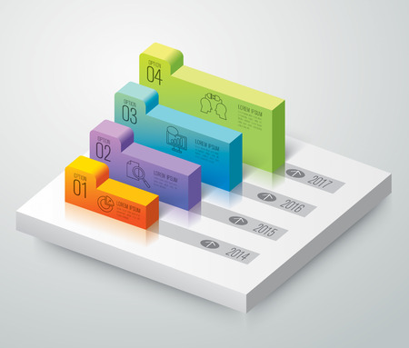 Infographics vector design template.のイラスト素材
