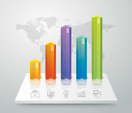 Infographics vector design template.のイラスト素材