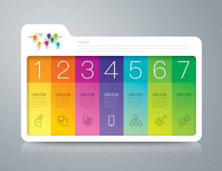 Business infographics template.のイラスト素材