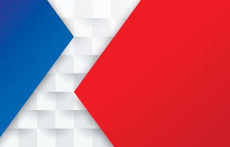 Red white and blue abstract background vector with blank space for text.のイラスト素材
