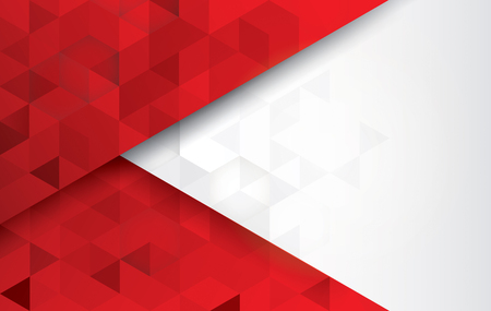 Red and white abstract background vector with blank space for text.のイラスト素材