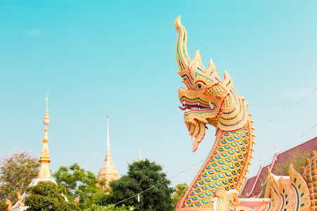  naga in temple の写真素材