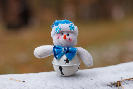 New Year's Holidays. Festive mood. Christmas and New Year. Decoration for the Christmas tree. Toys and gifts. Christmas tree. holiday and fun. winter vacation. winter holidays. christmas background. New Year characters. Snowman, santa claus. Father Frost.の写真素材