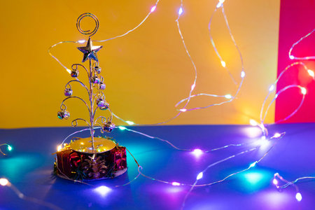 New Year's Holidays. Festive mood. Christmas and New Year. Decoration for the Christmas tree. Toys...