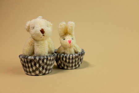 figurine bear. little teddy bears. funny bear cub.