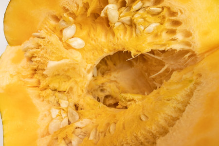 orange pumpkin. delicious beautiful pumpkin. pumpkin porridge. halloween. pumpkin on a white...