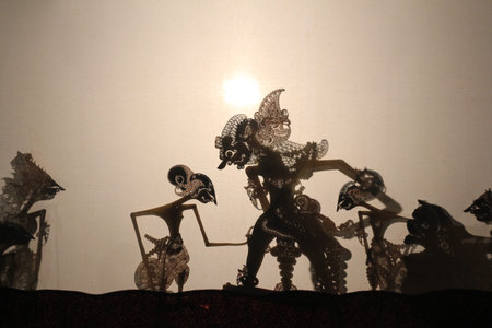 Yogyakarta, Indonesia. September 28, 2018: Wayang kulit, a traditional art from Java Indonesia