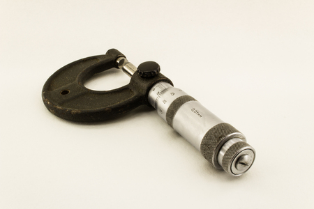 Micrometer isolated on white backgroundの写真素材