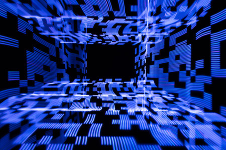 Light painting abstract background.