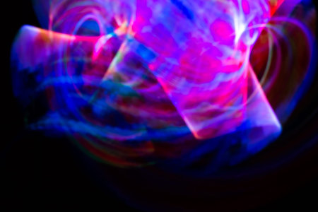 Light painting abstract background.の写真素材