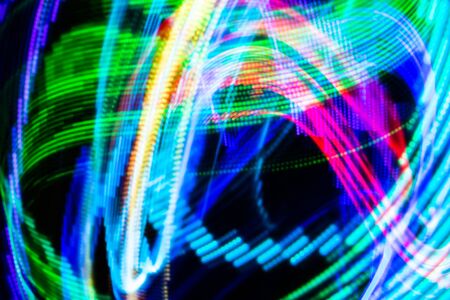 Light painting bright abstract background. Futuristic texture.の写真素材