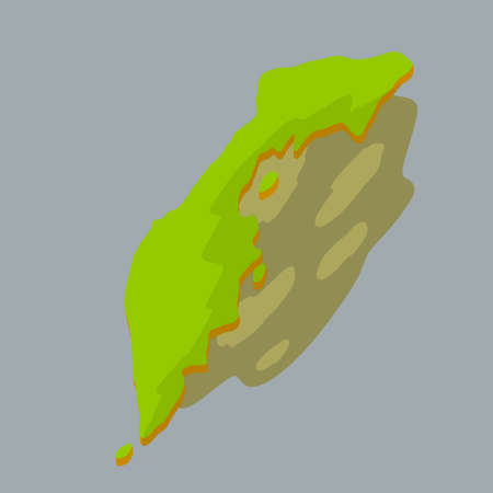 Environmental disaster on Kamchatka Peninsula. Ocean pollution. Spillage of toxic substances. Ecological Problems Of Russia. Concept of human influence on nature.のイラスト素材