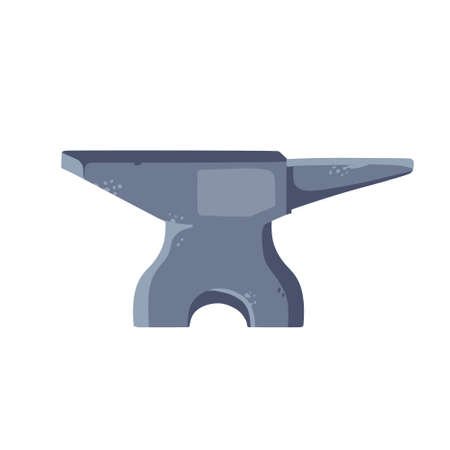 Blacksmith anvil. Symbol of work in forge. Forging and manufacturing of steel.のイラスト素材