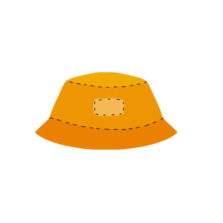 Panama hat. Summer men headdress. Accessory clothing.のイラスト素材