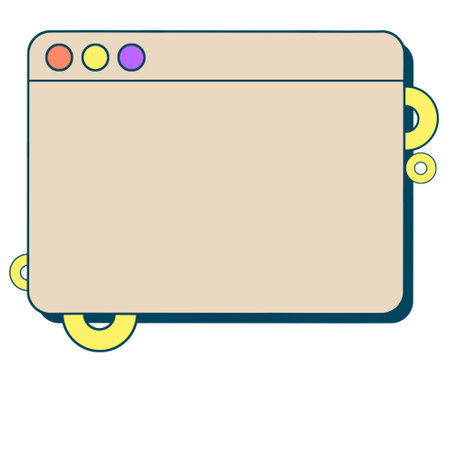 Retro vaporwave Y2K computer interface. Vintage old browser and dialog window template in 90s style.のイラスト素材
