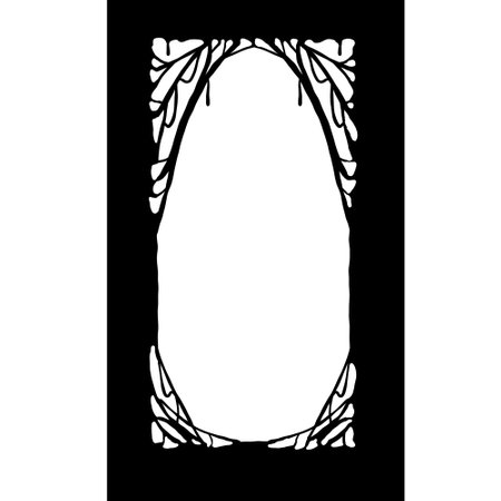 Halloween frame. Cobwebs and slimy  border. Scary creepy silhouette. Dark spider web, hand drawn gossamer. Square Cartoon illustration isolated on whiteのイラスト素材