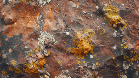 Soil ground surface. Mud earth pattern. Grunge granite background. Abstract natural rough wallpaper. Rock detail textureの素材