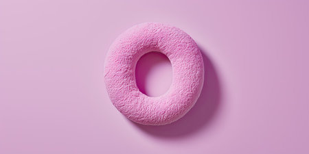 Fur letter O, 3D alphabet. AI generated. Hair fluffy english font for kids education. creative...