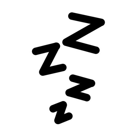 Symbol of sleep. Flying letter Z. Comic book element. Nap stickerのイラスト素材