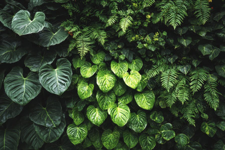 Green leaves background, Tropical leaves background, Tropical leaves background, Tropical leaves backgroundの素材