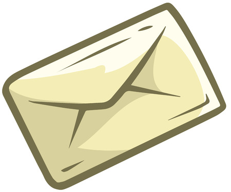 Cartoon letter mail vector iconのイラスト素材