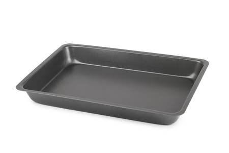 Baking tray on white backgroundの写真素材