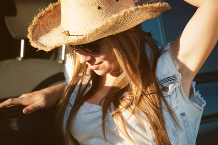 fashion country girlの写真素材