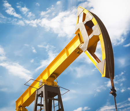 oil pumpjackの写真素材