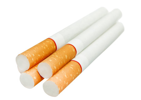 cigarettes isolated on white