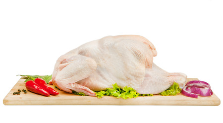 cooking chickenの写真素材