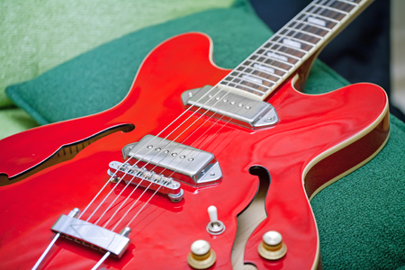 semi-acousic guitarの写真素材