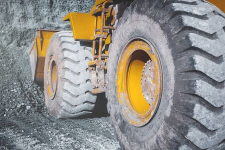 front end loader. construction site.の写真素材