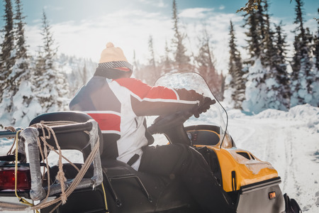 snowmobilingの写真素材