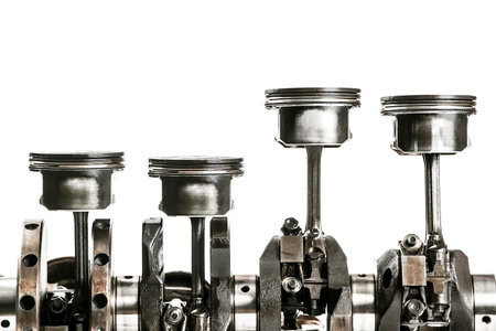 crankshaft and pistons. engine.の写真素材