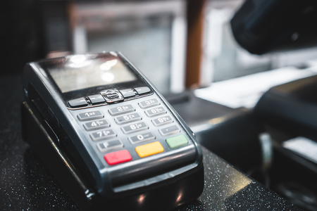 credit card pay terminalの写真素材