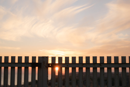 Sunset at the seaの写真素材