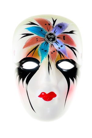 Venetian mask isolated on white.の写真素材