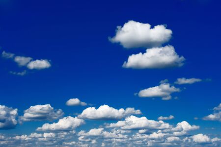 Wonderful blue sky, with some white cloudsの写真素材