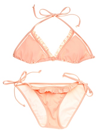 Bikini set isolated on white.の写真素材