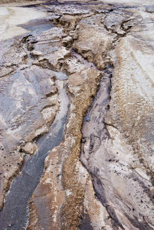 Dried ground texture background, abstract picture の写真素材