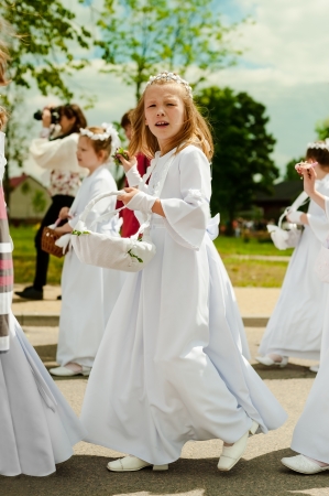 Radomsko, Poland - June 7, 2012.: Participants in the procession of Corpus Christi on June 7 2012 in Radomsko, Poland.
Corpus Christi (feast), a Christian feast day, or solemnity which honors the Body (corpus) of Christ (Christi),のeditorial素材