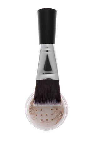Mineral make-up cosmetics close-up isolatedの写真素材