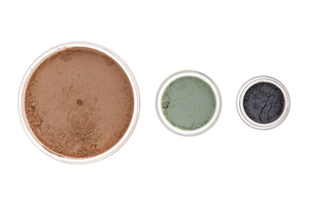 Mineral make-up cosmetics close-up isolated の写真素材
